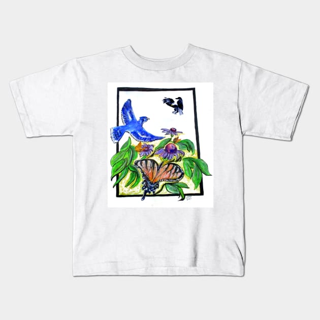 Designer Flower No4. Kids T-Shirt by cjkell